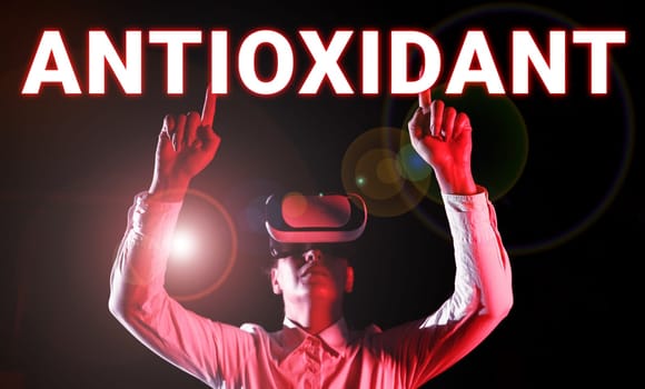 Writing displaying text Antioxidant, Business concept a substance that inhibits oxidation or reactions by oxygen