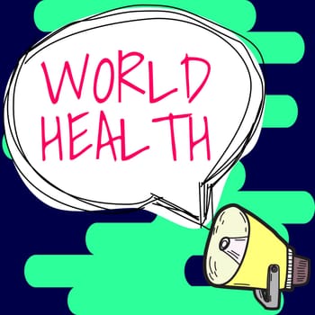 Handwriting text World Health, Business concept World day of action dedicated to tackling global hunger