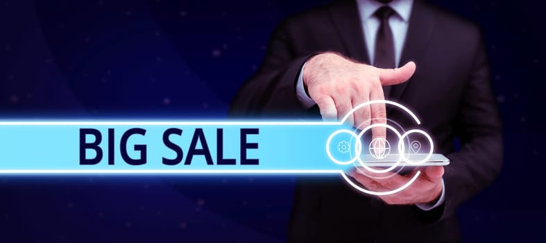 Handwriting text Big Sale, Business idea putting products on high discount Great price Black Friday