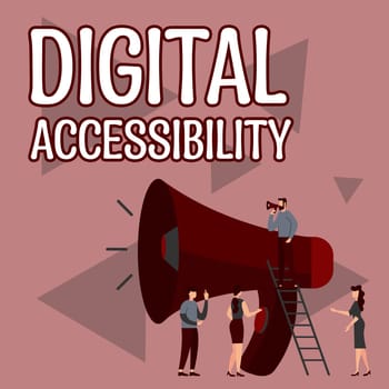 Handwriting text Digital Accessibility, Business overview electronic technology that generates stores and processes data