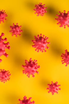 Virus cells in infected, Pandemic medical health
