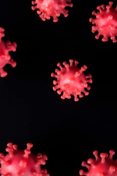 Virus cells in infected, Pandemic medical health