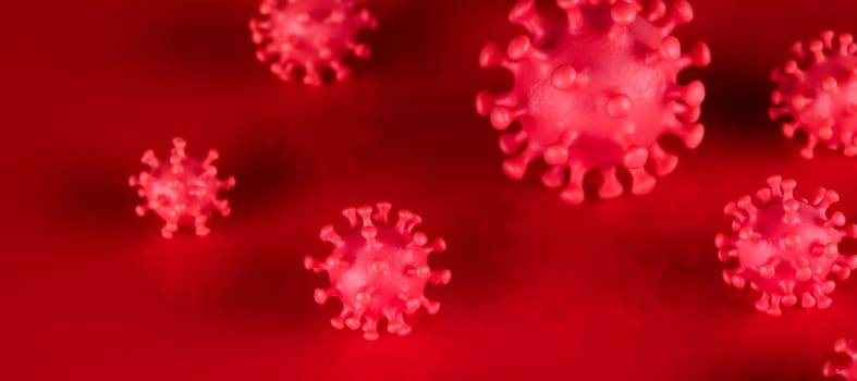 Virus cells in infected, Pandemic medical health