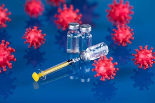 Viruses cells in infected, Pandemic medical health