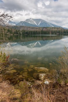 Mountain Lake in Slovakia Tatra - Strbske Pleso