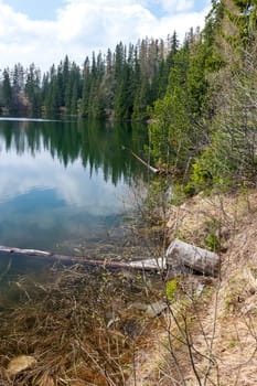 Mountain Lake in Slovakia Tatra - Strbske Pleso