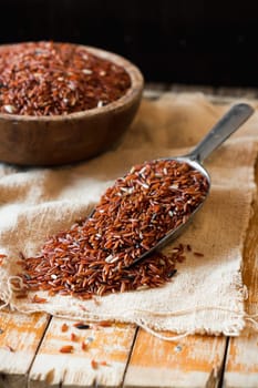 brown rice (jasmine rice) healthy food of thailand