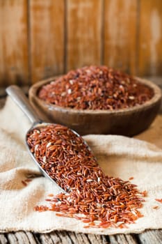 brown rice (jasmine rice) healthy food of thailand