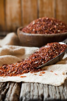 brown rice (jasmine rice) healthy food of thailand