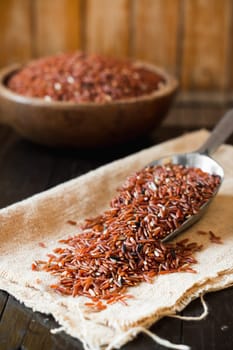 brown rice (jasmine rice) healthy food of thailand