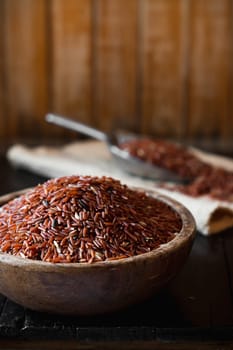 brown rice (jasmine rice) healthy food of thailand