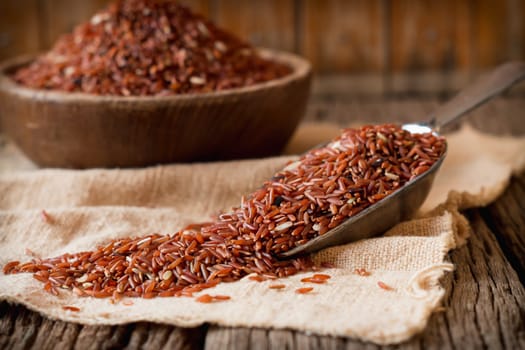 brown rice (jasmine rice) healthy food of thailand