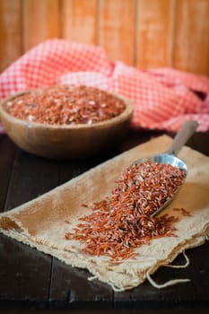 brown rice (jasmine rice) healthy food of thailand