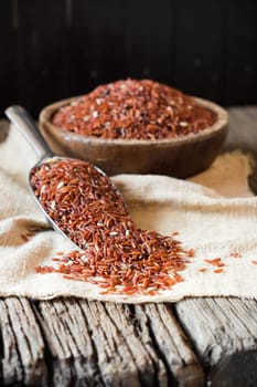 brown rice (jasmine rice) healthy food of thailand