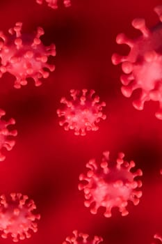 Virus close up, coronavirus concept