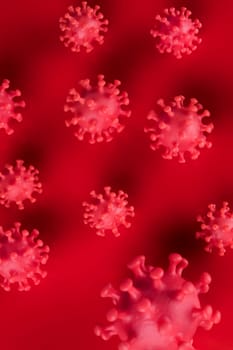 Virus close up, coronavirus concept