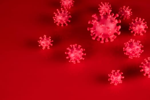 Virus close up, coronavirus concept