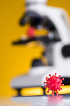 Virus close up, SARS, coronavirus pandemic background