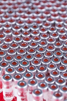 Ampoules with covid 19 vaccine