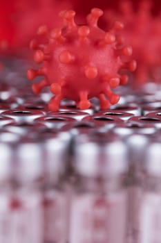 Virus close up, SARS, coronavirus pandemic background
