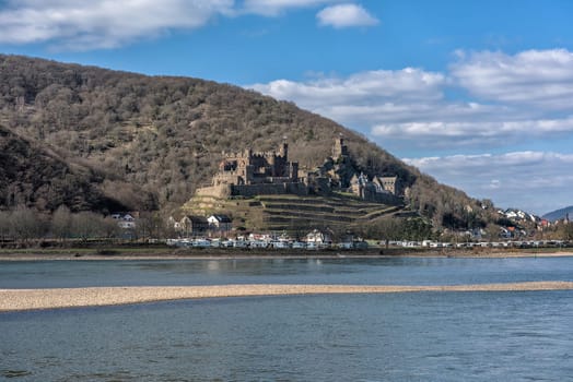 Reichenstein Castle in the UNESCO World Heritage Upper Middle Rhine Valley, Germany