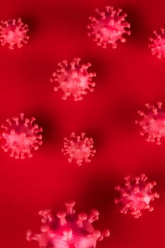 Virus cells in infected, Pandemic medical health