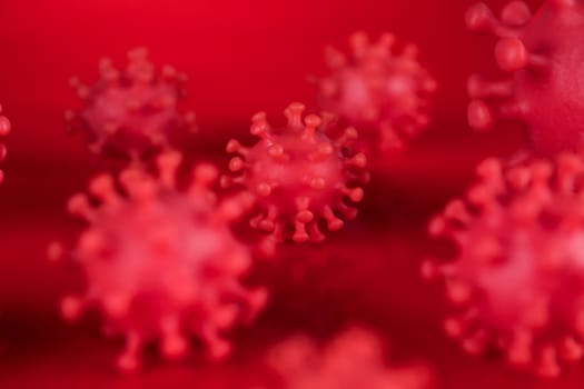 Virus close up, coronavirus concept