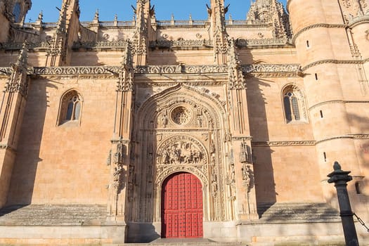 Photo detail of part of the Salamanca catedral in Spain