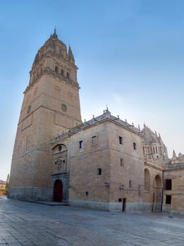 Photo detail of part of the Salamanca catedral in Spain.