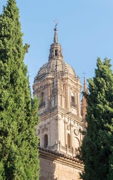 Photo detail of part of the Salamanca catedral in Spain.