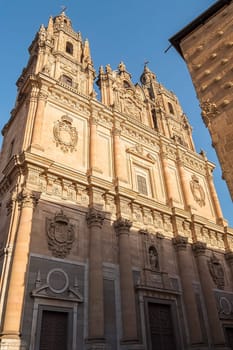 Building of the Royal College of the Holy Spirit of the Society of Jesus, called La Clerencia (Salamanca, Spain).