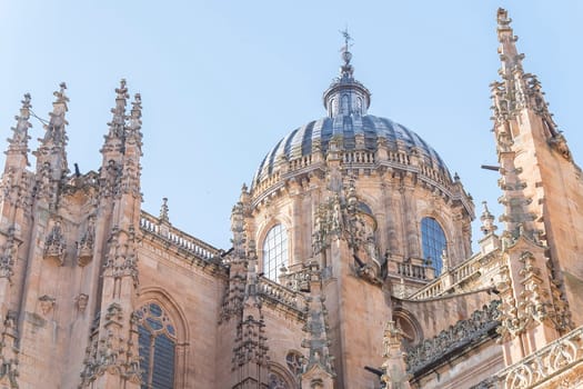 Photo detail of part of the Salamanca catedral in Spain