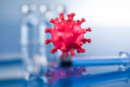 Virus close up, SARS, coronavirus pandemic background