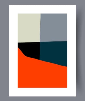 Abstract lines modern sketch wall art print. Printable minimal abstract lines poster. Contemporary decorative background with sketch. Wall artwork for interior design.