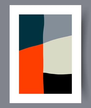 Abstract lines modern sketch wall art print. Printable minimal abstract lines poster. Contemporary decorative background with sketch. Wall artwork for interior design.