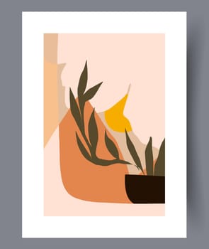 Abstract lines modern sketch wall art print. Printable minimal abstract lines poster. Contemporary decorative background with sketch. Wall artwork for interior design.