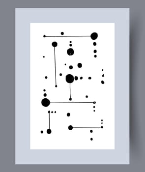 Abstract lines modern sketch wall art print. Printable minimal abstract lines poster. Contemporary decorative background with sketch. Wall artwork for interior design.