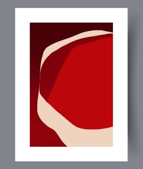 Abstract lines modern sketch wall art print. Printable minimal abstract lines poster. Contemporary decorative background with sketch. Wall artwork for interior design.