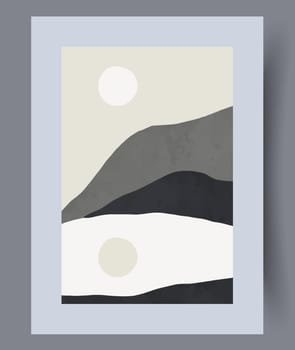 Abstract lines modern sketch wall art print. Printable minimal abstract lines poster. Contemporary decorative background with sketch. Wall artwork for interior design.