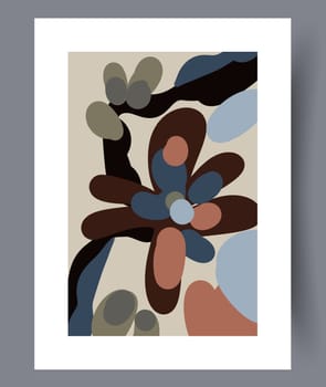 Abstract lines modern sketch wall art print. Printable minimal abstract lines poster. Contemporary decorative background with sketch. Wall artwork for interior design.