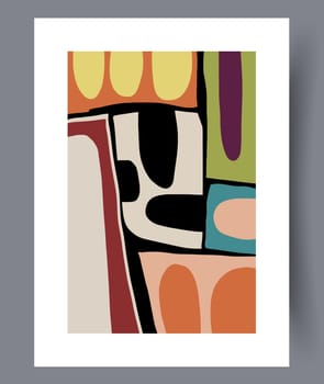 Abstract lines modern sketch wall art print. Printable minimal abstract lines poster. Contemporary decorative background with sketch. Wall artwork for interior design.
