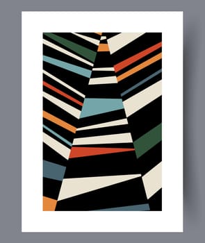 Abstract lines modern sketch wall art print. Printable minimal abstract lines poster. Contemporary decorative background with sketch. Wall artwork for interior design.