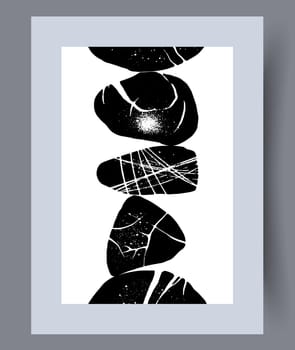 Abstract lines modern sketch wall art print. Printable minimal abstract lines poster. Contemporary decorative background with sketch. Wall artwork for interior design.