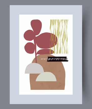 Abstract lines modern sketch wall art print. Printable minimal abstract lines poster. Contemporary decorative background with sketch. Wall artwork for interior design.