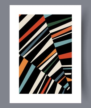 Abstract lines modern sketch wall art print. Printable minimal abstract lines poster. Contemporary decorative background with sketch. Wall artwork for interior design.