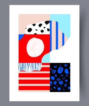Abstract lines modern sketch wall art print. Printable minimal abstract lines poster. Contemporary decorative background with sketch. Wall artwork for interior design.