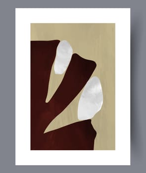 Abstract lines modern sketch wall art print. Printable minimal abstract lines poster. Contemporary decorative background with sketch. Wall artwork for interior design.