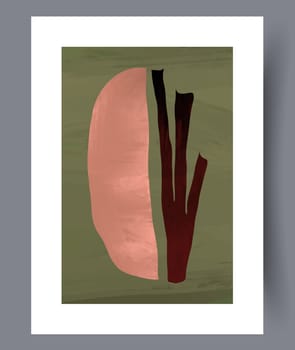 Abstract lines modern sketch wall art print. Printable minimal abstract lines poster. Contemporary decorative background with sketch. Wall artwork for interior design.