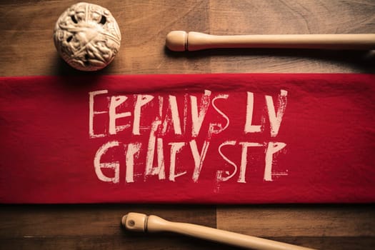Lent Season, Holy Week and Good Friday concepts - 'LENT fast pray give' text in red vintage background Stock photo. Generative AI.