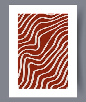 Abstract lines modern sketch wall art print. Printable minimal abstract lines poster. Contemporary decorative background with sketch. Wall artwork for interior design.